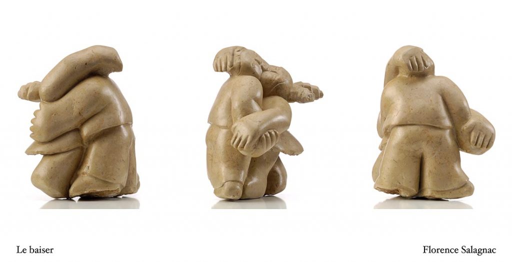 Florence Salagnac - Le baiser - Triptyque